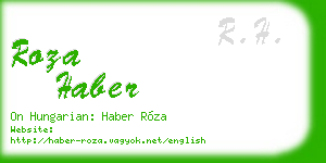 roza haber business card